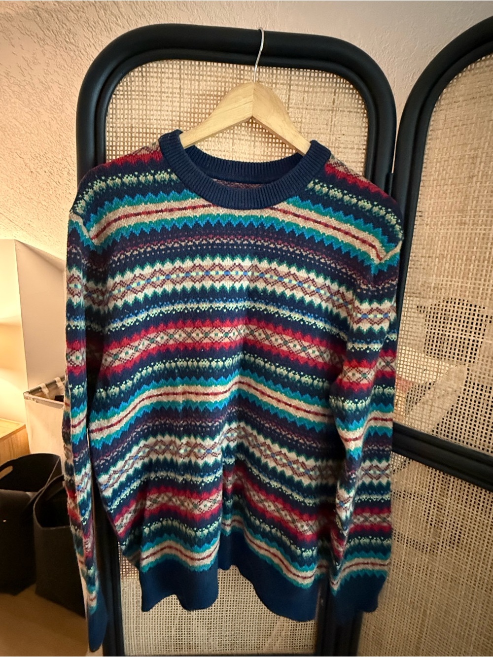 GAP Men’s Fair Isle Crewneck Sweater Large